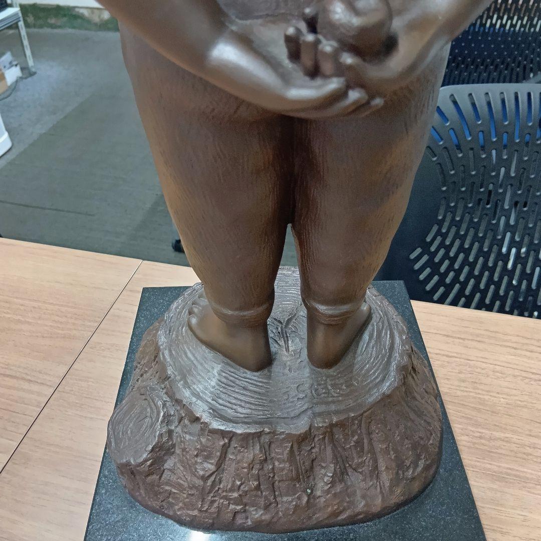 玉野勢三　ブロンズ　高さ約55cm　彫刻　銅像　置物