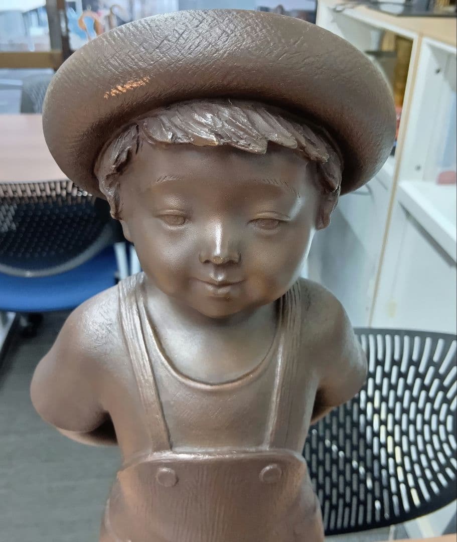 玉野勢三　ブロンズ　高さ約55cm　彫刻　銅像　置物