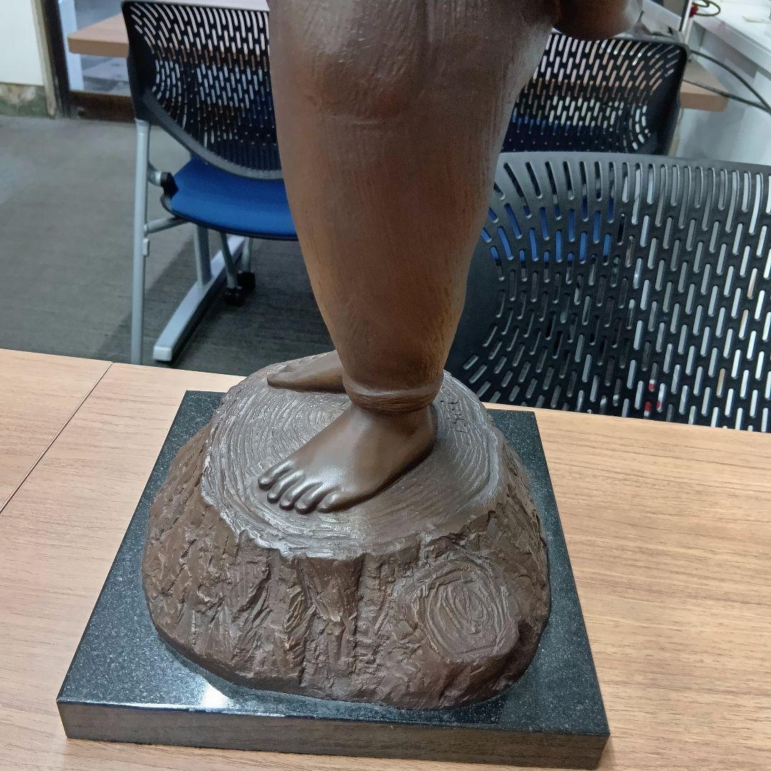 玉野勢三　ブロンズ　高さ約55cm　彫刻　銅像　置物