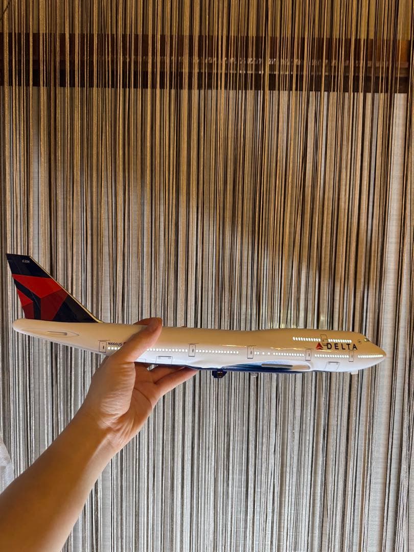 デルタ航空 B747 LED発光 1/160 DELTA モデル 46cm