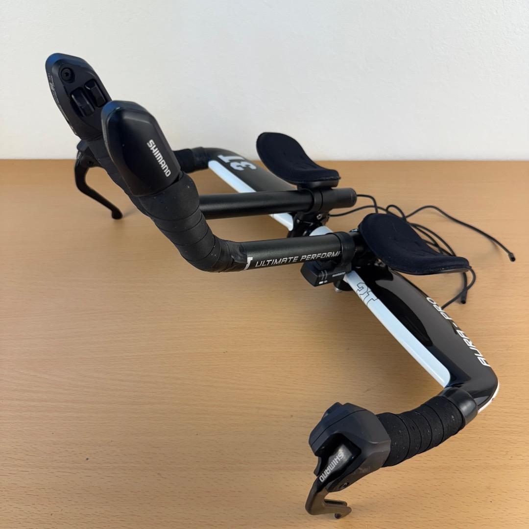 3T AURA カーボンDHハンドルバー＆Di2 電動変速 ブレーキレバーセット