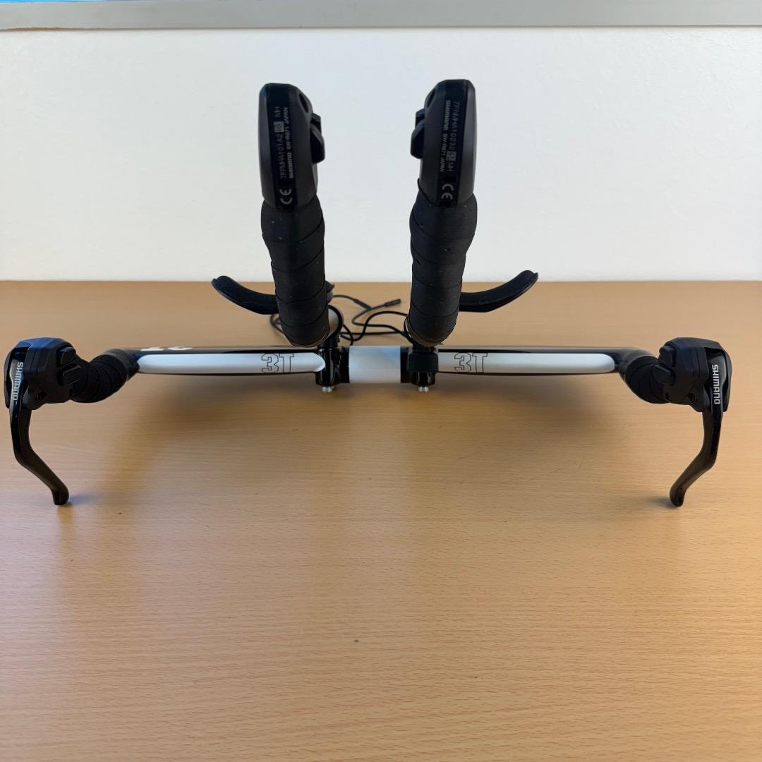 3T AURA カーボンDHハンドルバー＆Di2 電動変速 ブレーキレバーセット