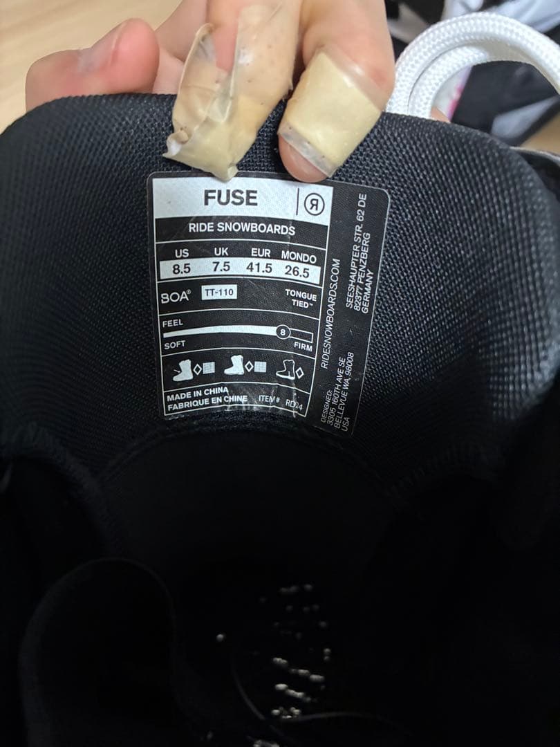 RIDE FUSEスノーボードブーツ