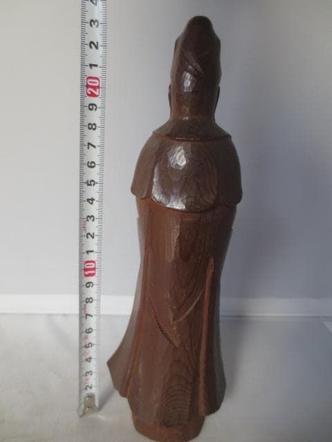 木彫観音立像　木彫仏　木彫　高さ24㎝　　R7/12/3-1