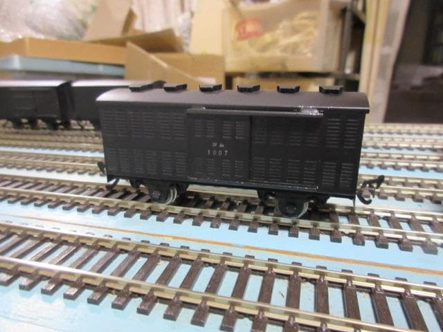 有蓋貨物列車セット （ワム系）HOゲージ（金属製・カツミ/エンドウ/つぼみ堂製）