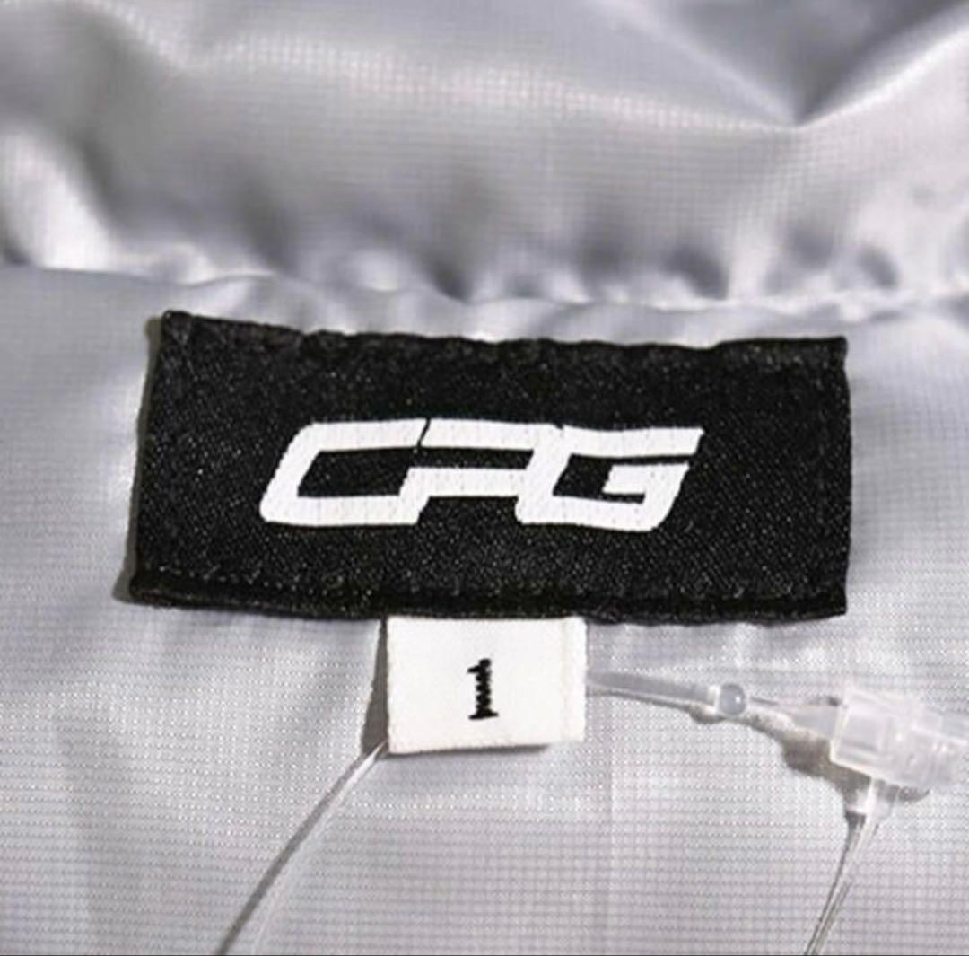 CRG フード付きシルバー ダウンベスト　ワンピース