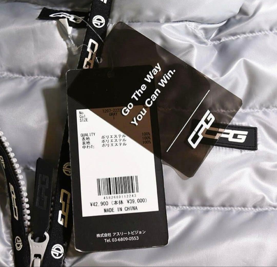 CRG フード付きシルバー ダウンベスト　ワンピース