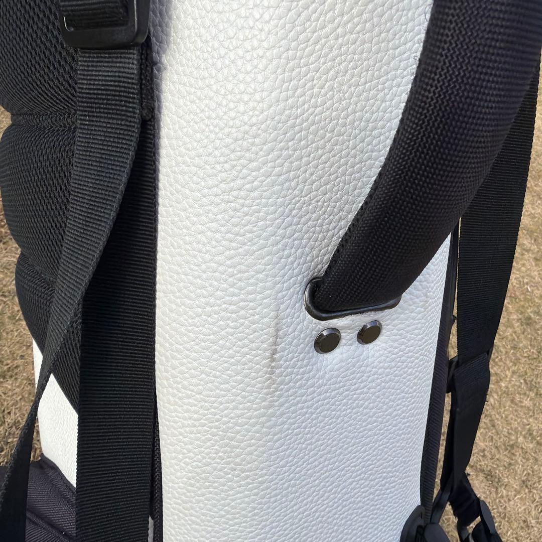 OBSIDIAN キャディバッグ スタンド付き 黒白