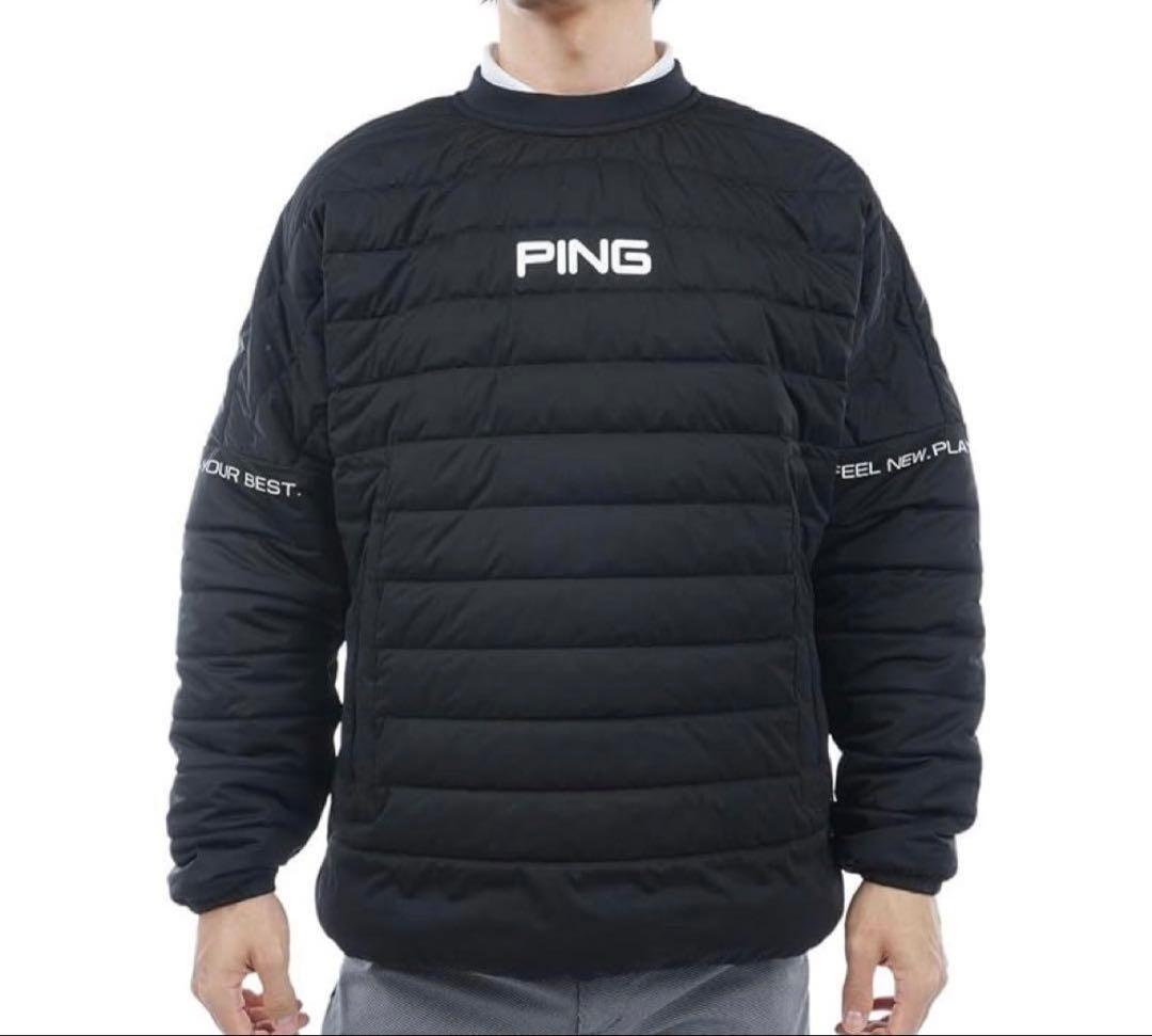 美品 PING ストレッチ中綿スニードジャック/ブラック/Mサイズ