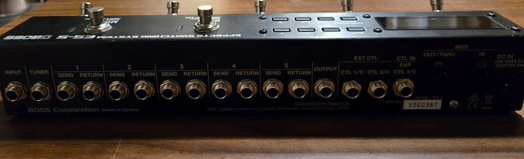 【生産終了】BOSS ES-5 プログラマブル スイッチャー
