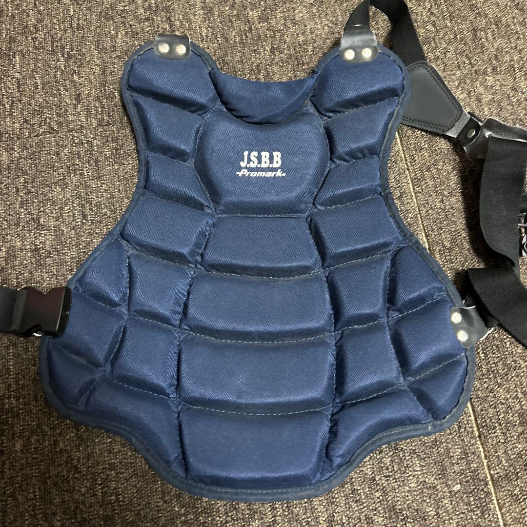 少年軟式キャッチャー防具セット ネイビー フリーサイズ