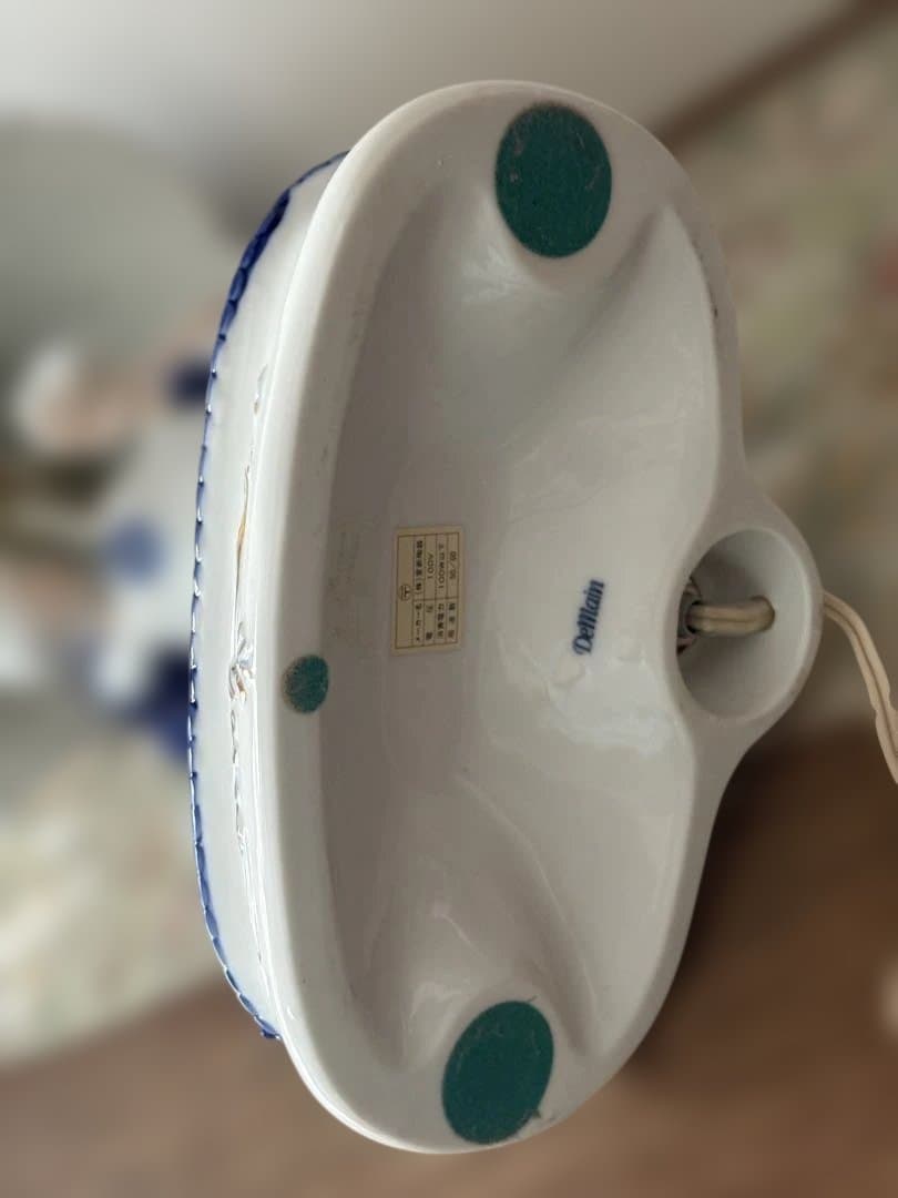 ドマン　電気スタンド　ランプ　陶器　貴婦人　レトロ