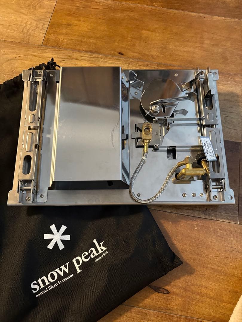 【廃盤】スノーピーク　ギガパワープレートバーナーLI GS-400 動作確認済