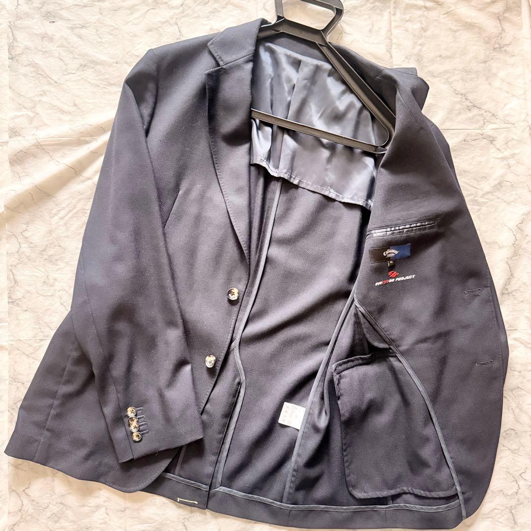 美品　callaway golf ネイビーテーラードジャケット