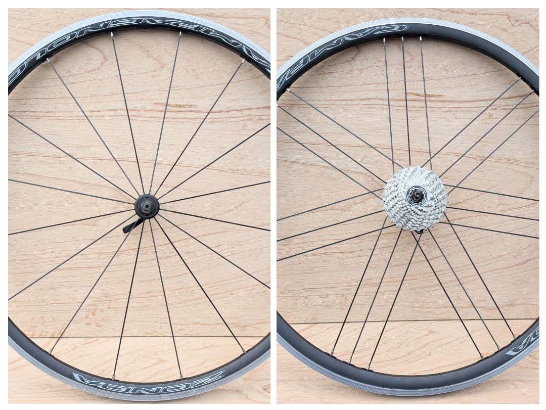 Campagnolo　ZONDA　C17 前後セット シマノ用 9/10/11s