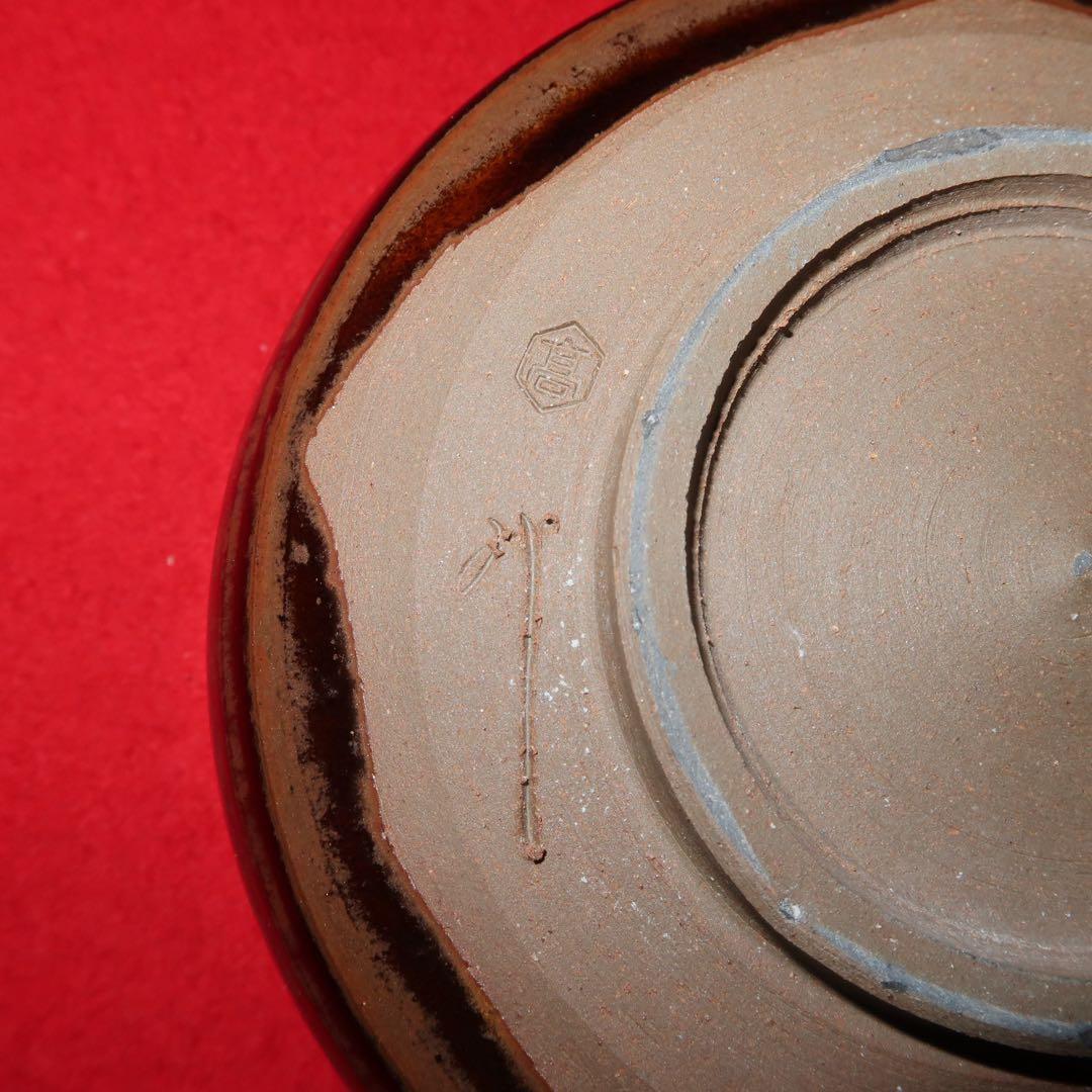 【茶道具】亀井味楽作　高取焼　茶碗