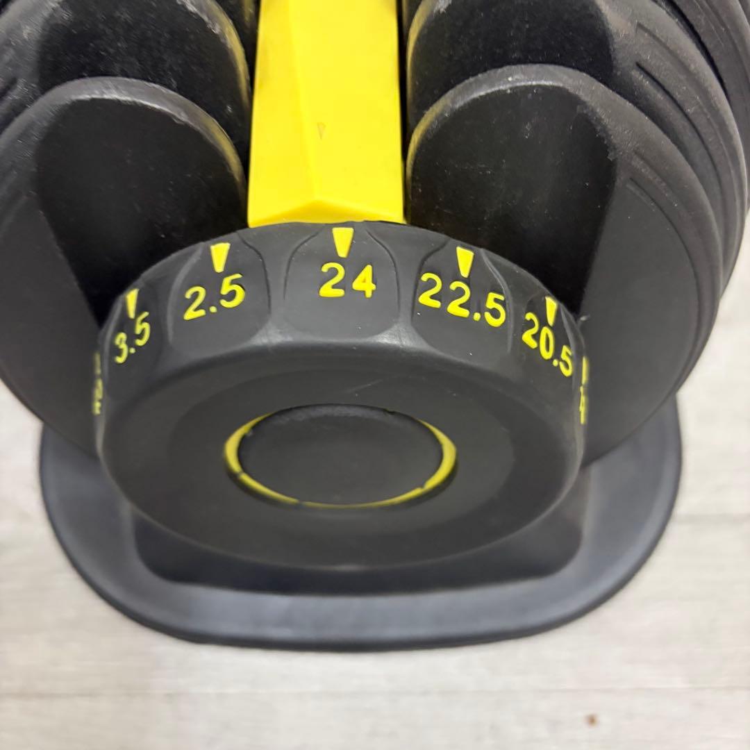 可変式ダンベル ダイヤル調整2.5Kg〜24Kg ①
