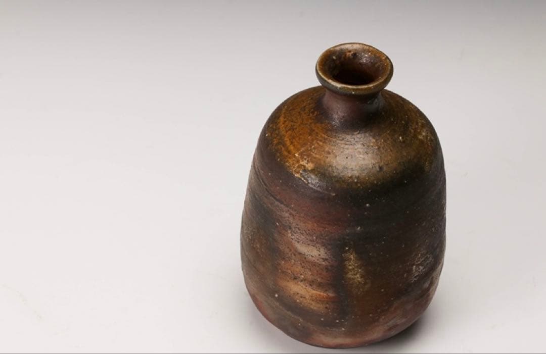 人間国宝 伊勢崎淳 備前徳利 共箱共布 栞