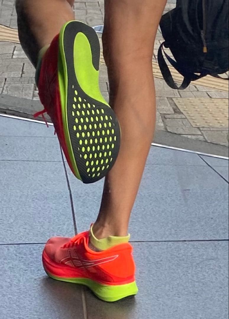 asicsS4メンズレディス ランニングシューズ 2E : スカーレット×レッド