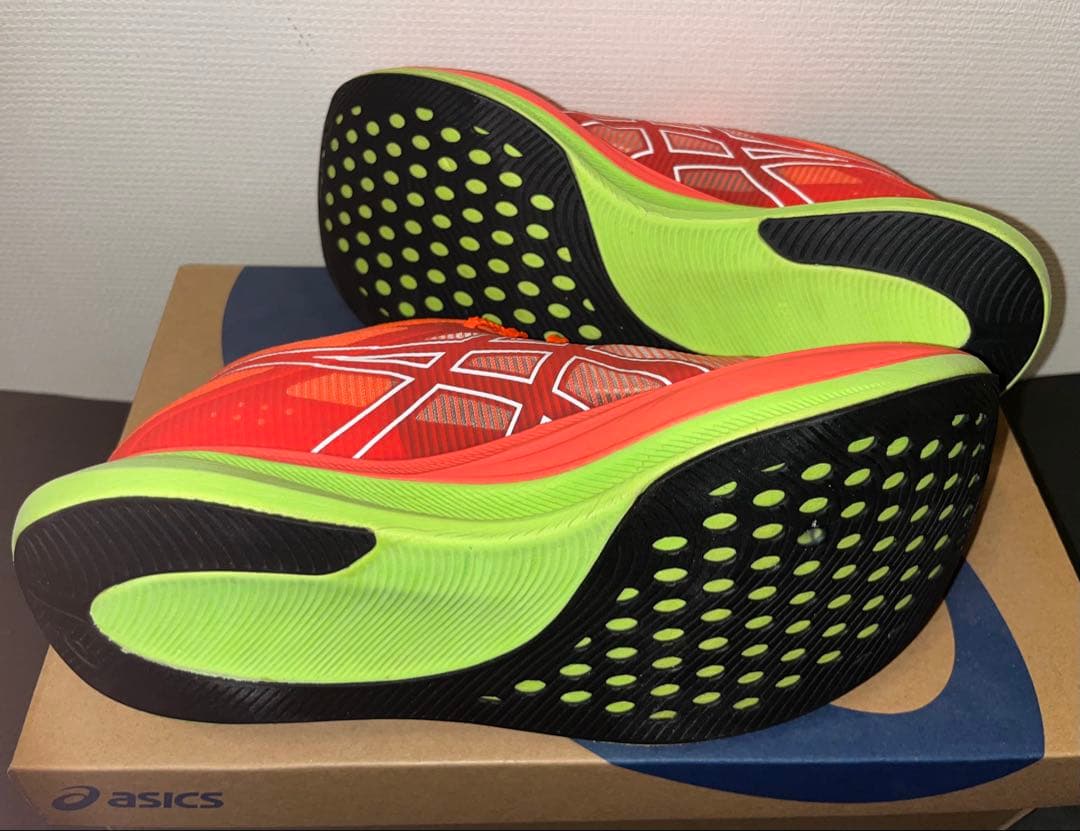 asicsS4メンズレディス ランニングシューズ 2E : スカーレット×レッド