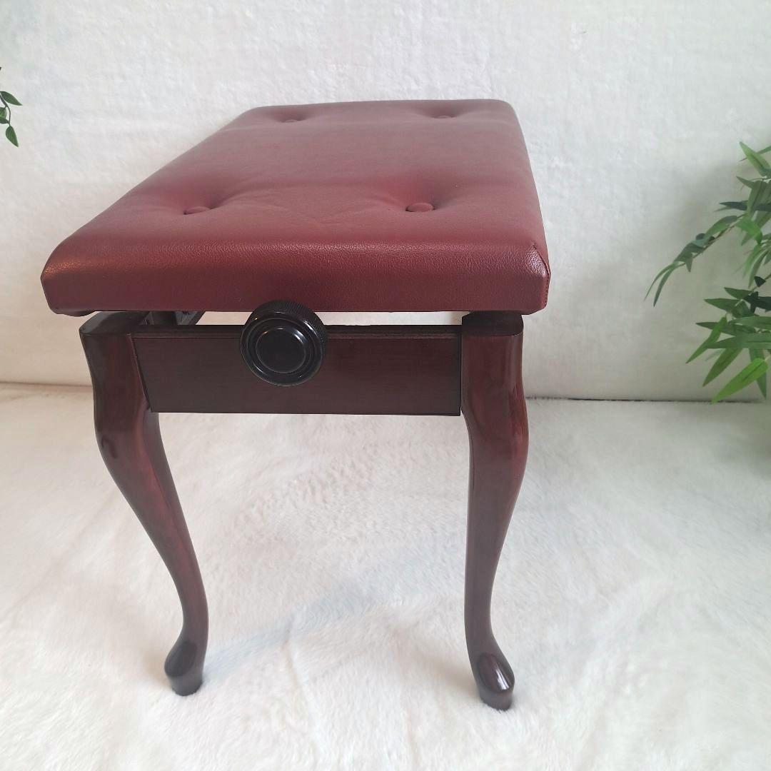 美品！ピアノ椅子 高さ調整可 猫足 マホガニー