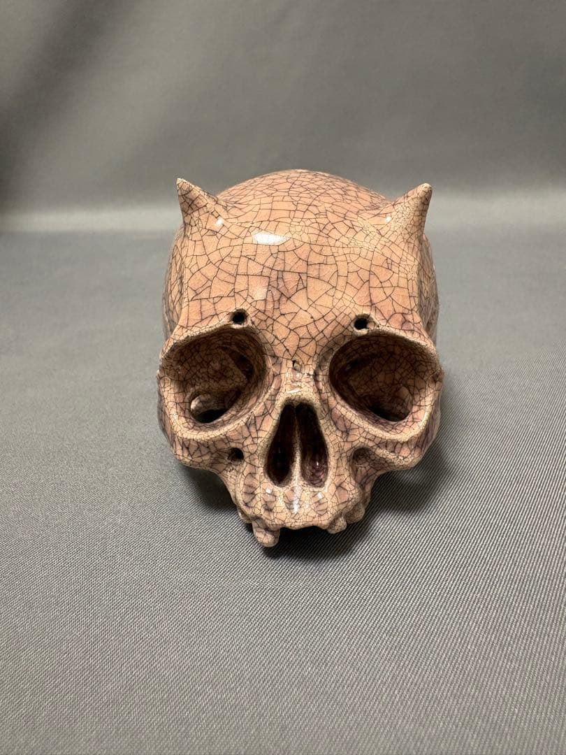 【値下】丸岡和吾　鬼ぐい呑　髑髏ぐい呑