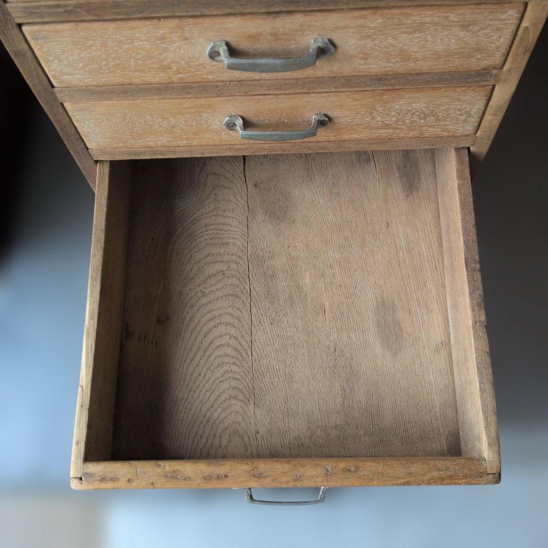 古道具アンティーク戦前木製 5段引き出し