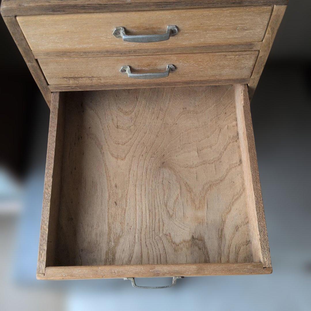 古道具アンティーク戦前木製 5段引き出し