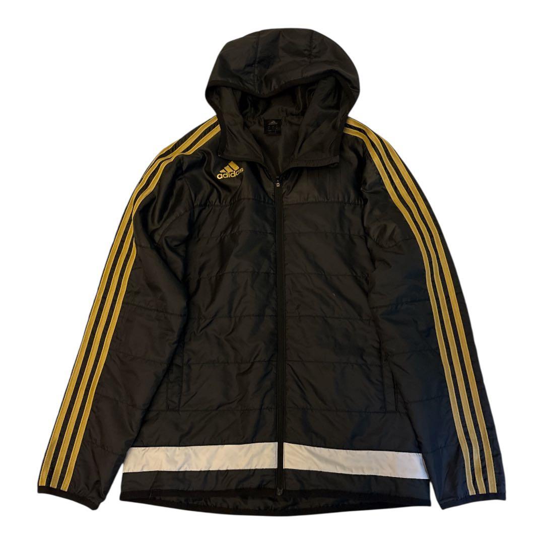 【美品】アディダス フード付きウインドブレーカー セットアップ L 秋冬用