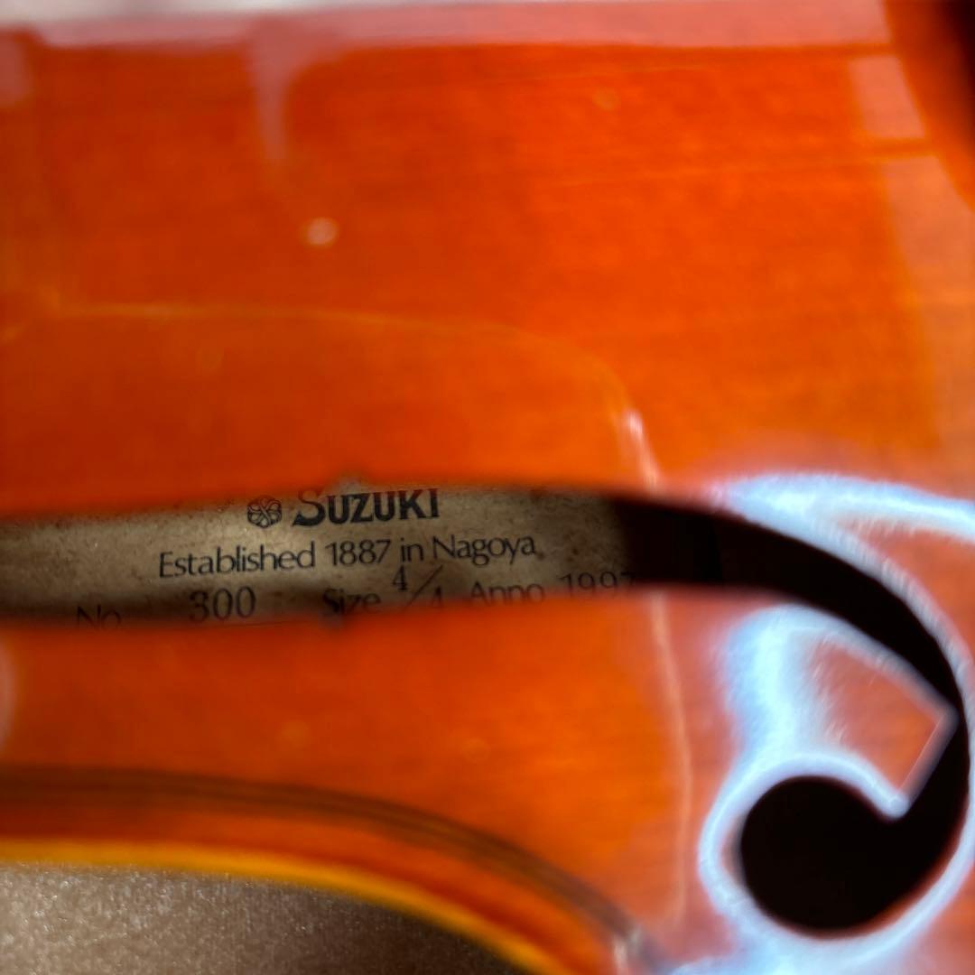 鈴木バイオリン 4/4 No300 1979年製 弓 ハードケース付
