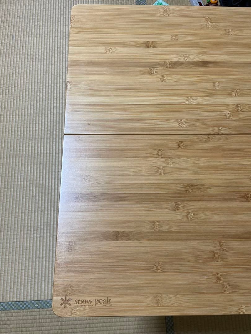 【未使用品】スノーピーク ワンアクションテーブル竹 LV-010T