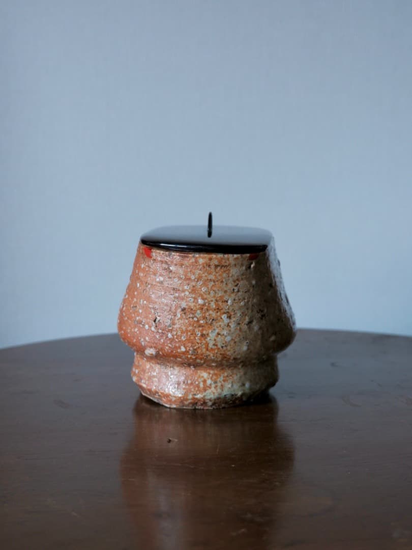 信楽焼　鉢物　水差し　水指　茶道具　古民藝　修繕あり　箱付　古道具　Q2219