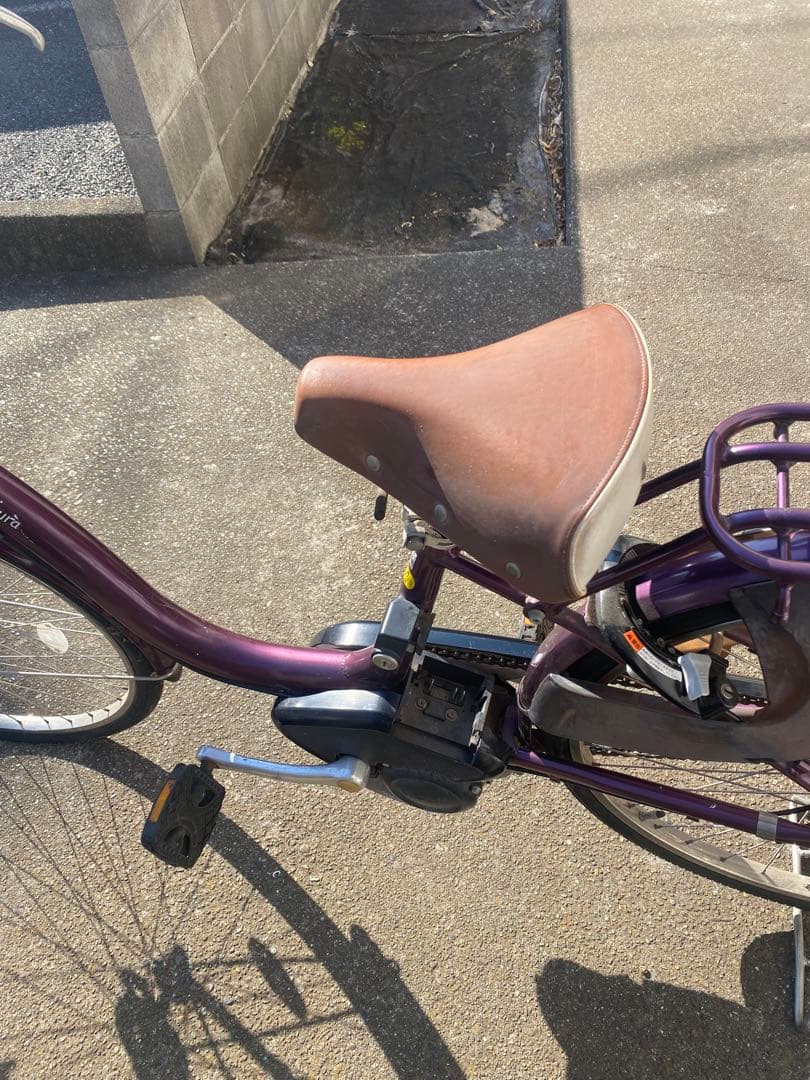 電動アシスト自転車 パープル シティタイプ