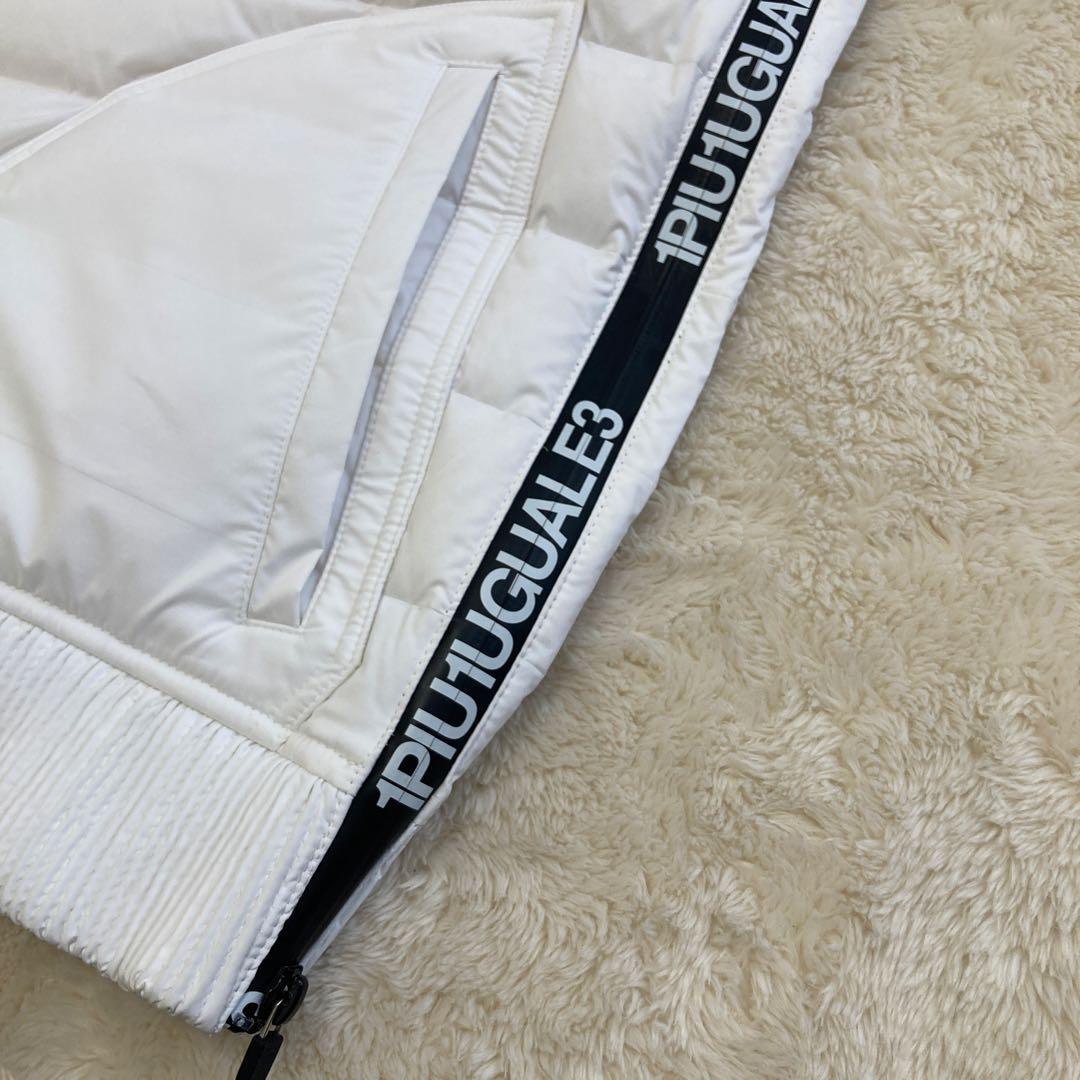 極美品！1PIU1UGUALE3 GOLF ダウンスニードジャック　ホワイト　L