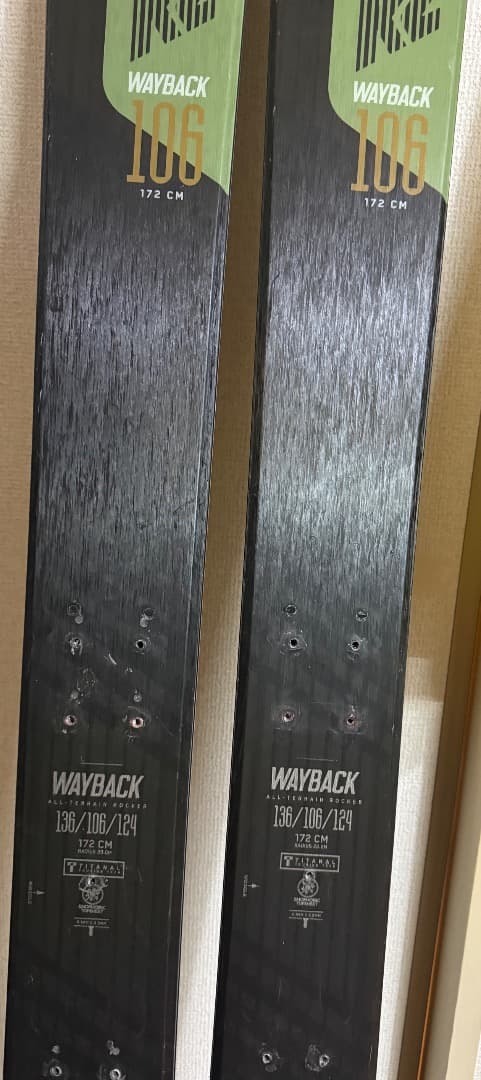 ＜訳あり＞チューン済み　K2 WAYBACK 106 スキー 172cm