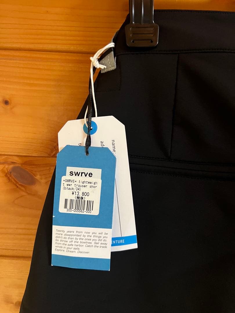 新品　swrve スワーブ　ハーフパンツ　黒　34