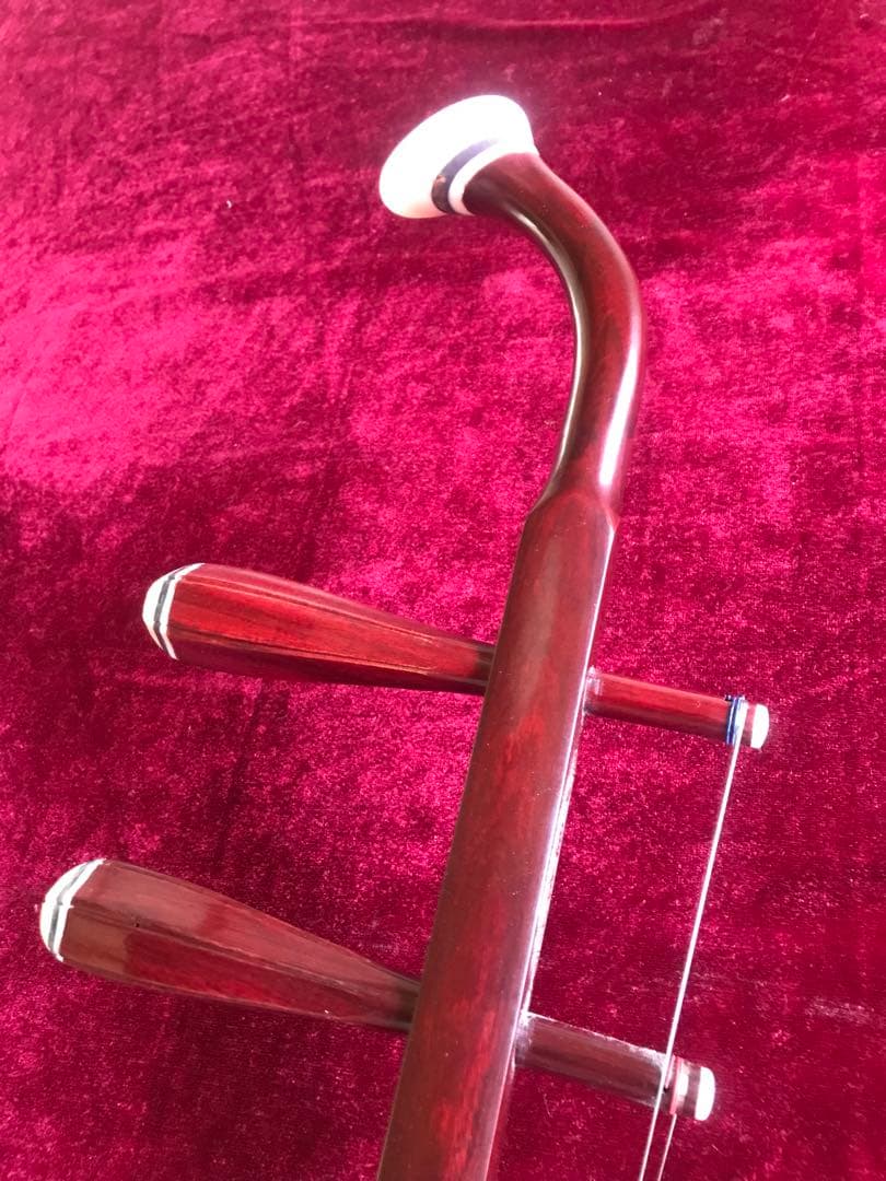 大和王子専用格安・二胡★紫檀精品★本格錦蛇皮★顔衛東制作★十年保証