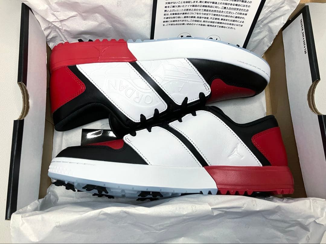 NIKE ナイキ　ゴルフシューズ ジョーダン1 ブルズカラー　ローカット