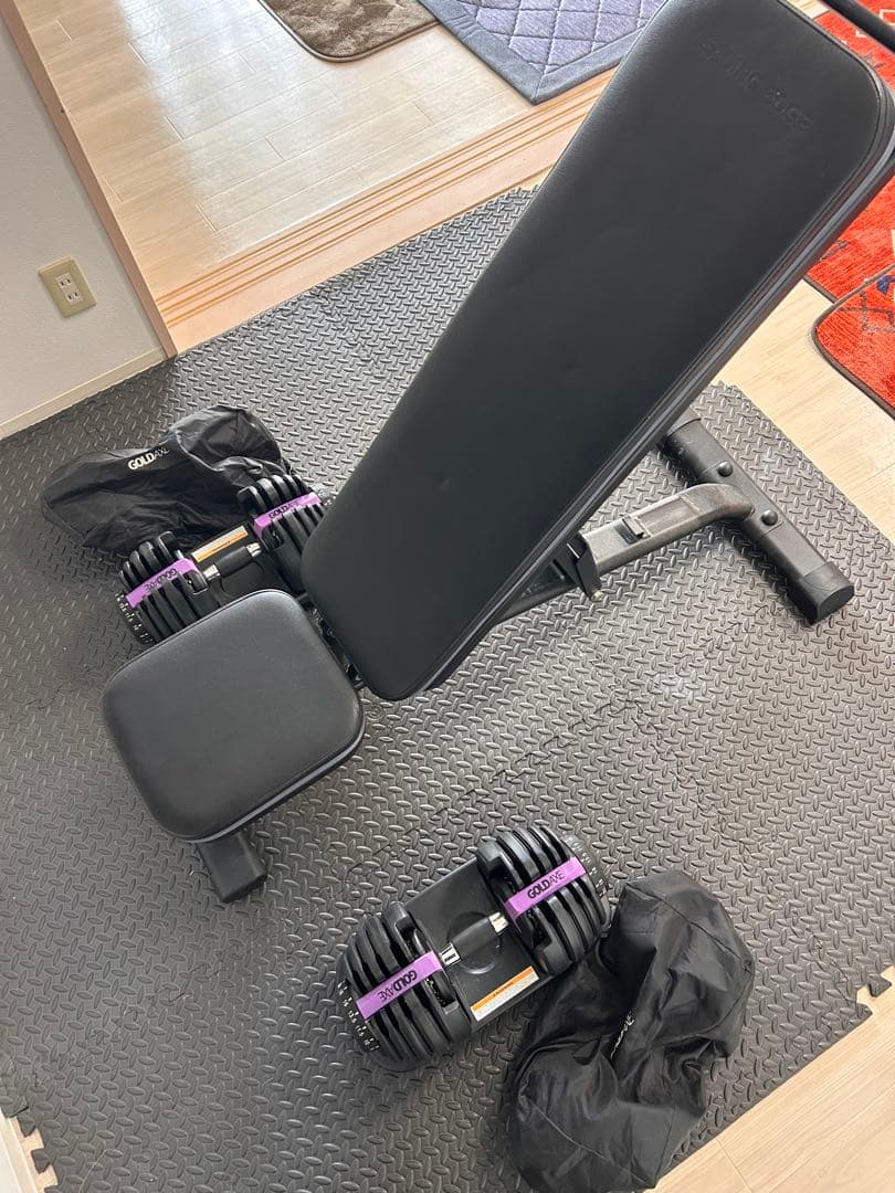 【TOKI】トレーニングベンチ ダンベル付き