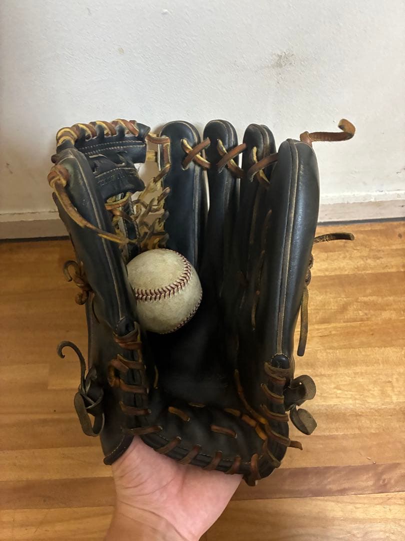 値下げ交渉⭕️ ZETT 硬式レザーグローブ 黒