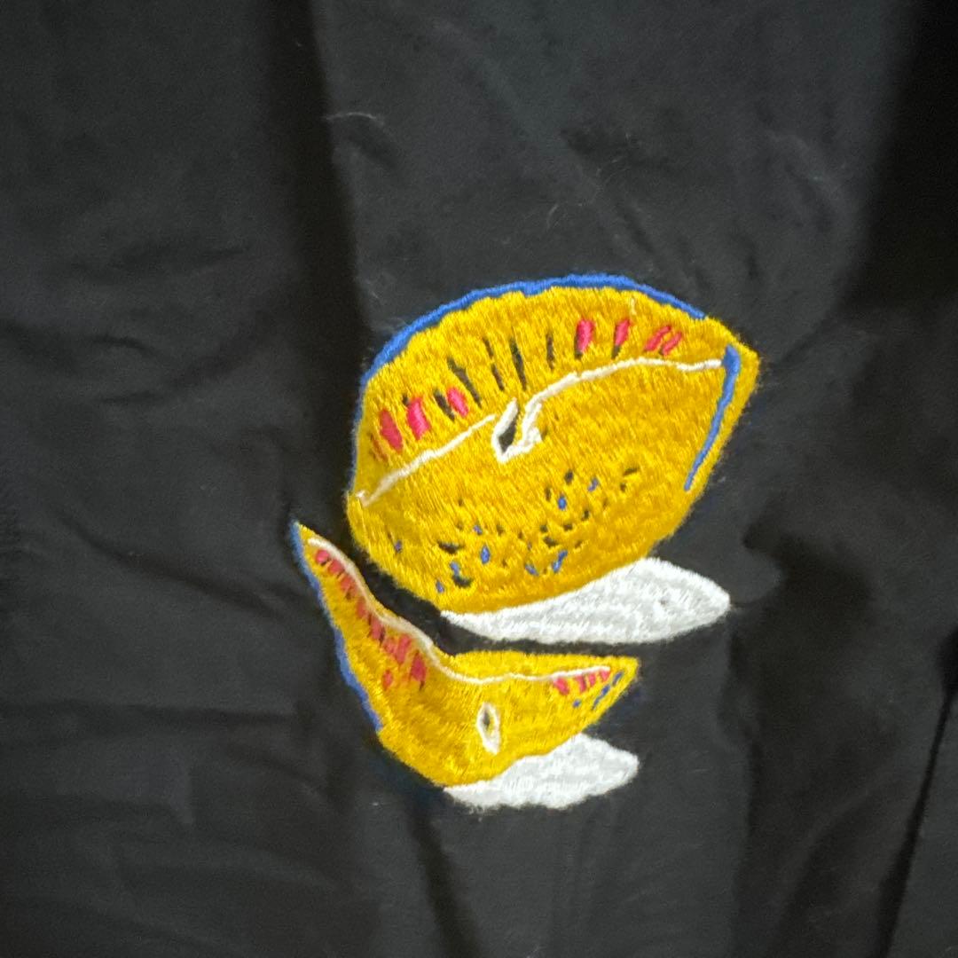 Stussy 黒 Lサイズ 刺繍シャツ　新品