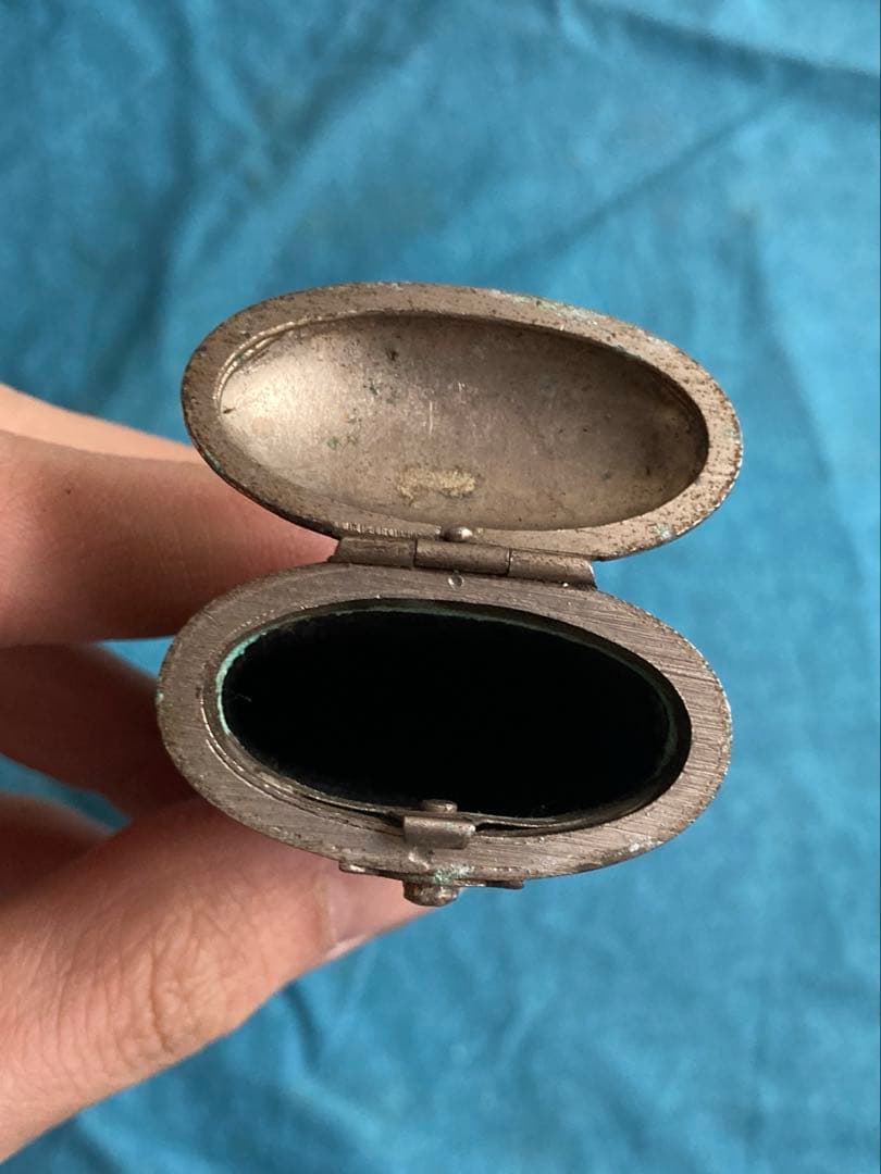 古道具　籐編みキセルケース　幕末明治期