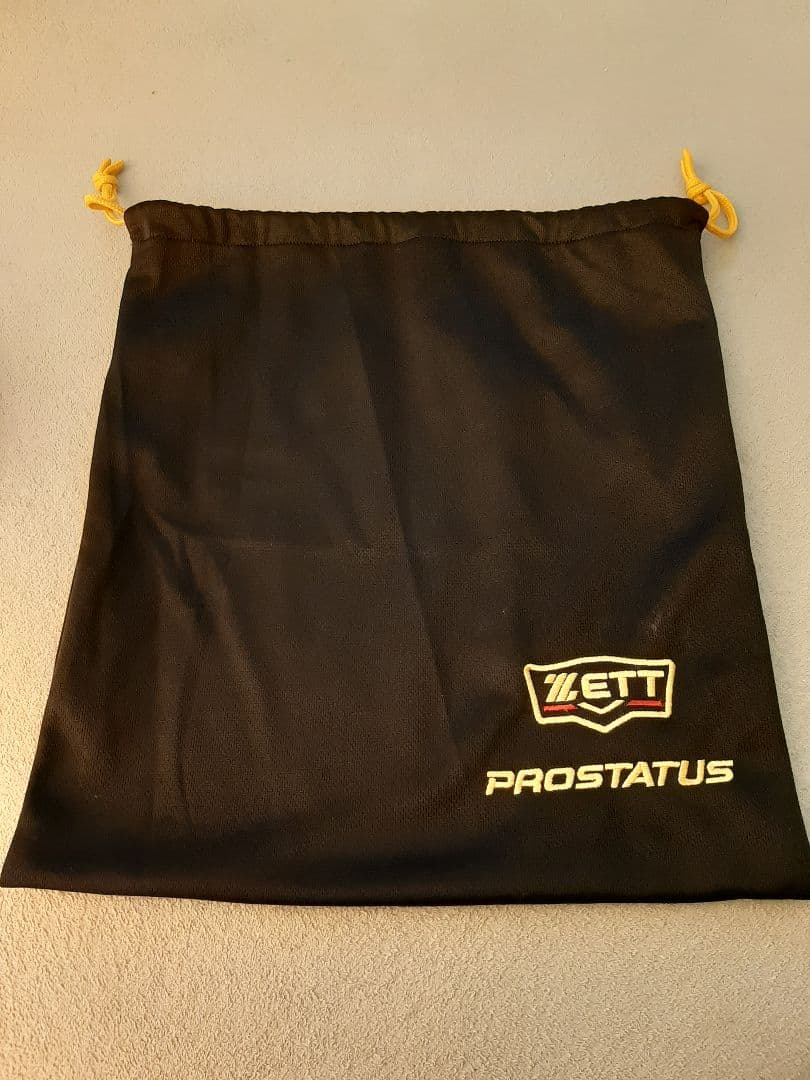 ZETT PROSTATUS 硬式グローブ オレンジ 収納袋付き　左利き