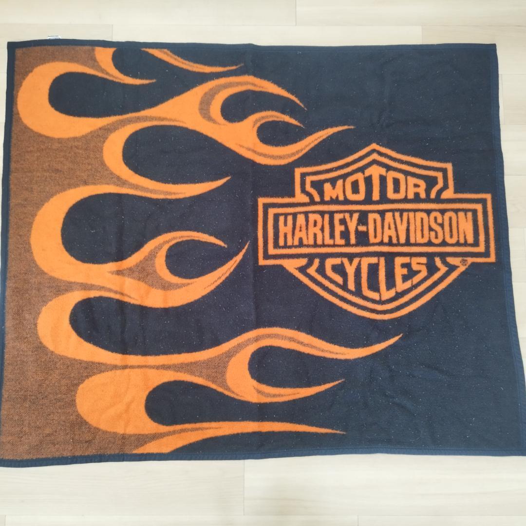 ハーレーダビッドソン ビンテージ ブランケット アンティーク 古着屋 IOTA