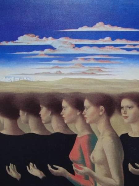 国領経郎、『遥』、希少画集画、裸婦、高級新品額・額装付