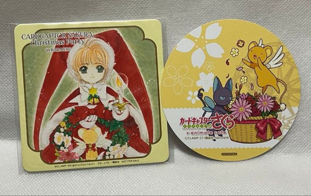 カードキャプターさくら クリスマスパーティー コースター 木之本桜 サンタ