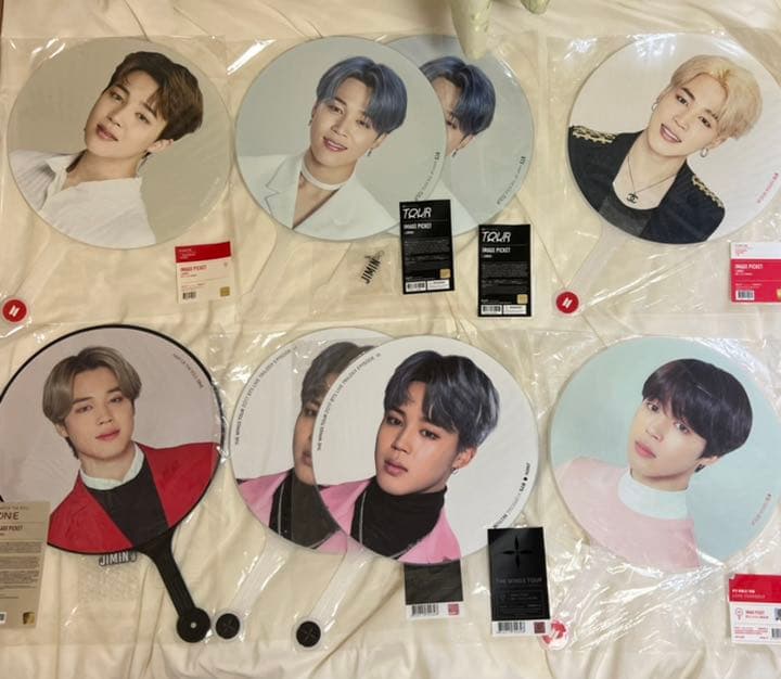 BTS ジミン うちわ プレミアムフォト フラッグ