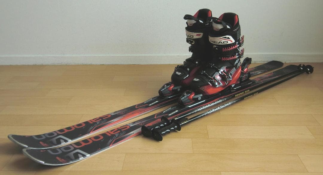 ■■送料無料■サロモン■メンズスキーセット■板168■メンテ付■