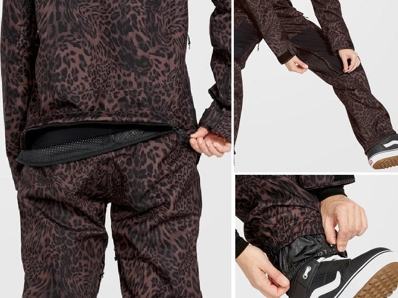 ボルコム ウィメンズシャイロスノースーツ M つなぎ ヒョウ柄