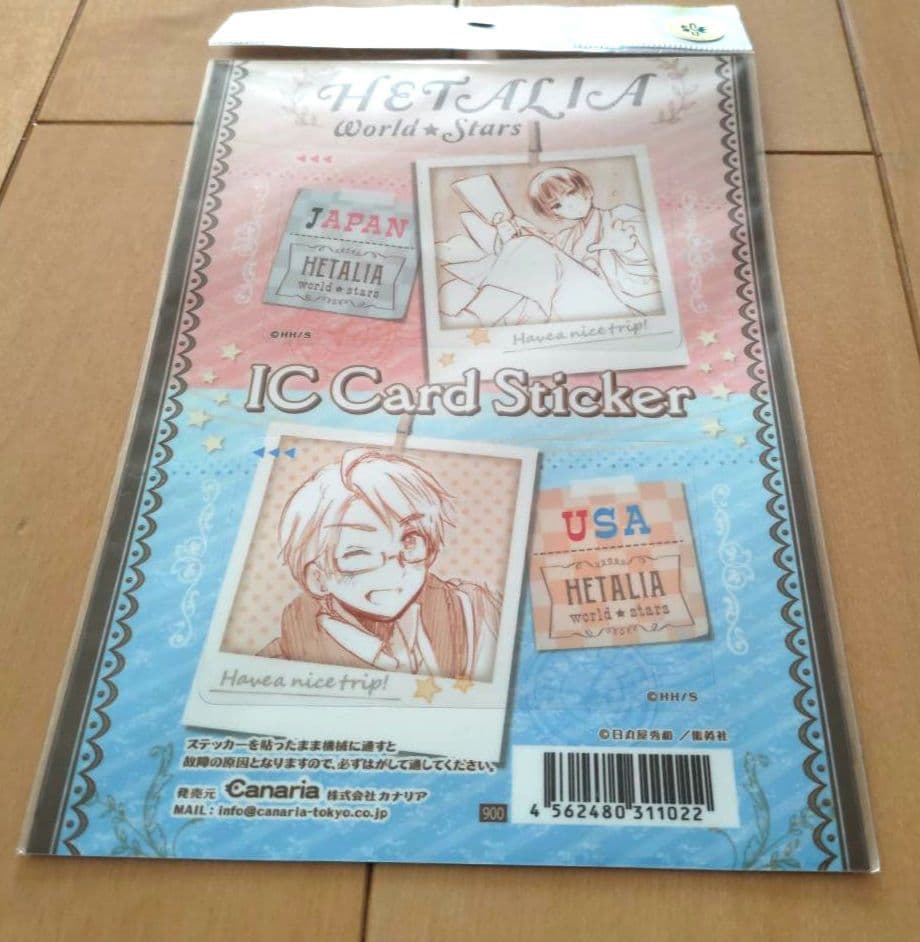 ヘタリア　日本　アメリカ　ICカードステッカー